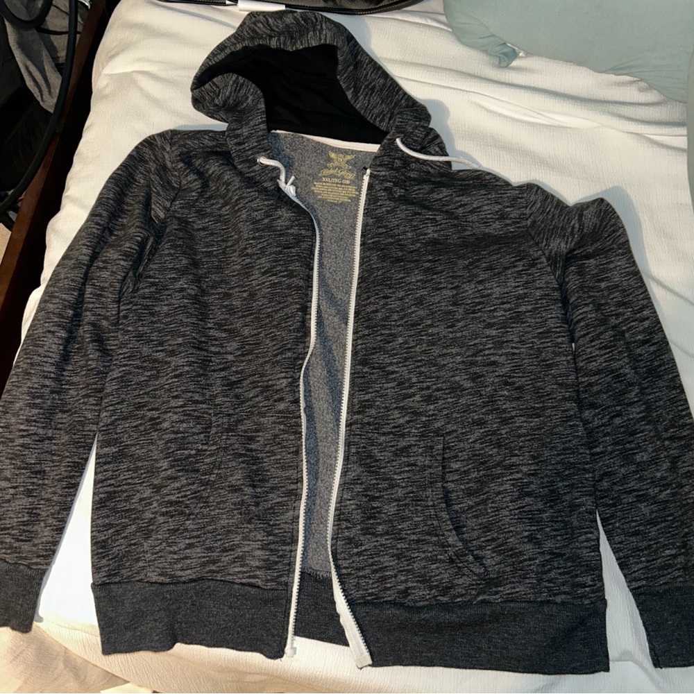 Faded Glory Grey Zip-Up Jacket